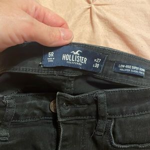 Hollister jeans black size 5
